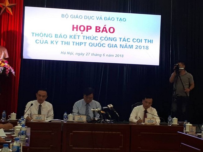 Bộ GD&ĐT giải thích hiện tượng lọt đề thi THPT quốc gia 2018