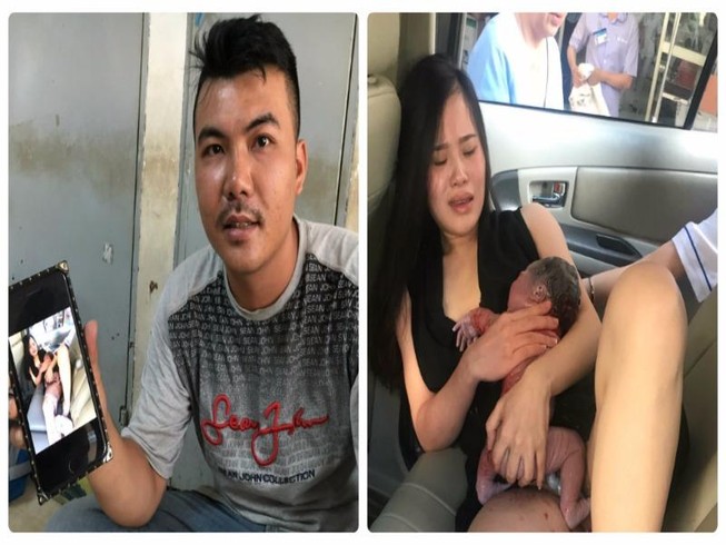 Hy hữu: Chồng đỡ đẻ cho vợ ngay trên xe ở Sài Gòn