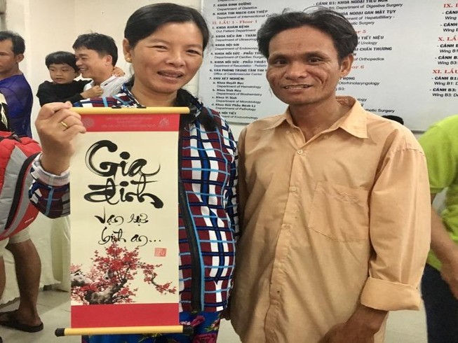 Nhiều bệnh nhân ở Chợ Rẫy gửi gắm mong ước qua thư pháp