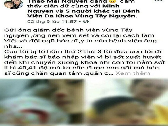 'Thư gửi ông giám đốc Bệnh viện vùng Tây Nguyên' gây xôn xao