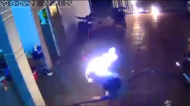 Tấn công bằng bom xăng tại Bình Phước, 4 người nhập viện