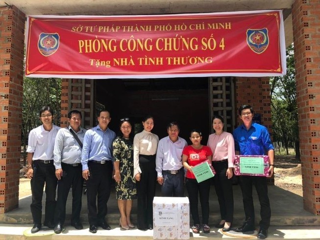 Sở Tư pháp TP.HCM tặng nhà cho cán bộ tư pháp tại Tây Ninh