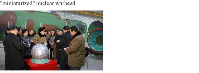 ‘Đầu đạn hạt nhân thu nhỏ của Triều Tiên là thật’