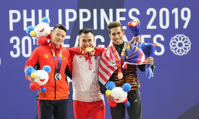 Thạch Kim Tuấn về nhì môn cử tạ SEA Games 30