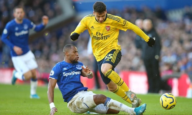 Aubameyang phung phí cơ hội Arsenal chia điểm trên sân Everton