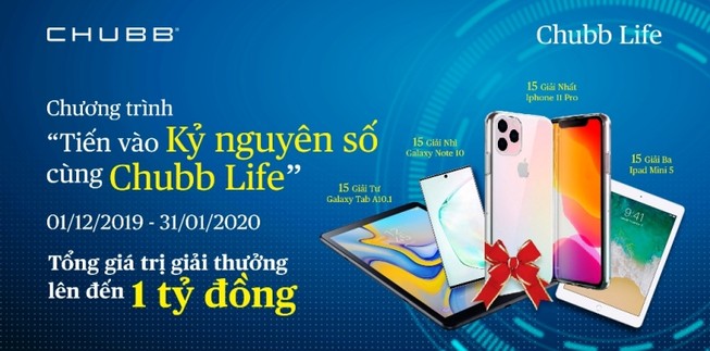 Chương trình 'Tiến vào kỷ nguyên số cùng Chubb Life'