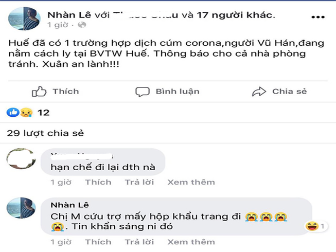 Phạt người đăng tin 'Huế có trường hợp nhiễm virus Corona'