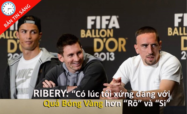 Alex Ferguson trở lại dẫn dắt M.U, Ribery vẫn cay cú Ronaldo