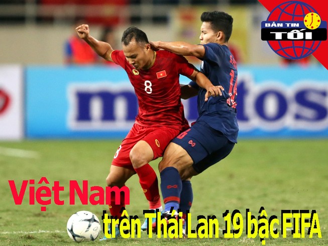 Việt Nam xếp trên Thái Lan 19 bậc FIFA; Điềm gở của Nishino