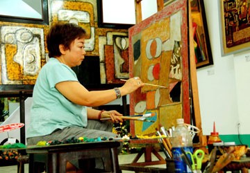 “Gái rượu” nhà văn Kim Lân tái ngộ hội họa