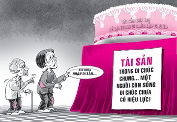 Vợ chồng lập di chúc chung, nhiều rắc rối
