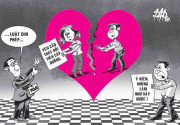 Ly hôn vì chồng không đi Mỹ