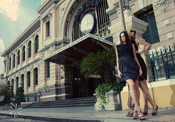 Hoa hậu Nga 2010 chụp ảnh quảng cáo tại Việt Nam