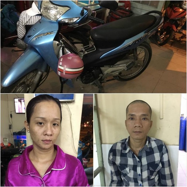 Ngủ say bên lề đường quận 1, suýt... mất xe máy