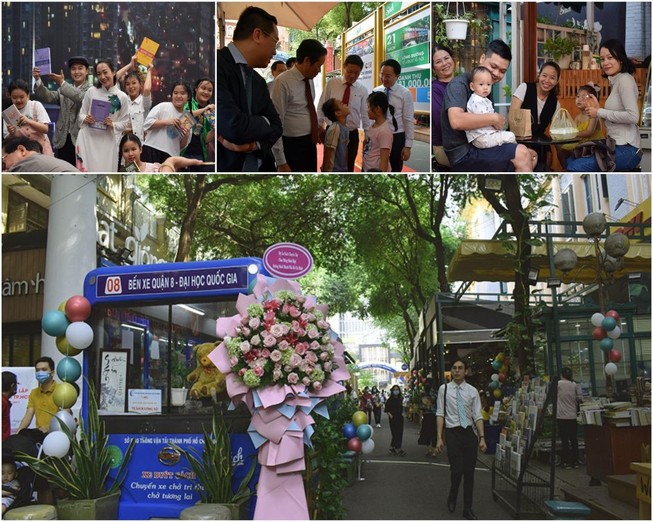 Có một con đường rợp lá me bay quyện mùi thơm của sách...