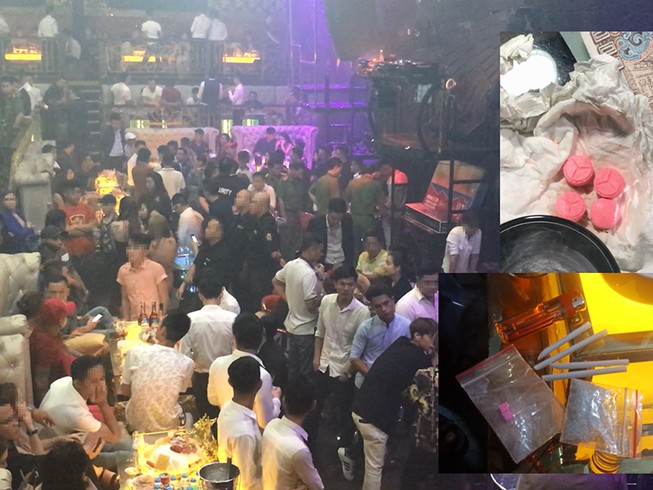 Nhiều dân chơi phê ma túy trong bar ở quận 1