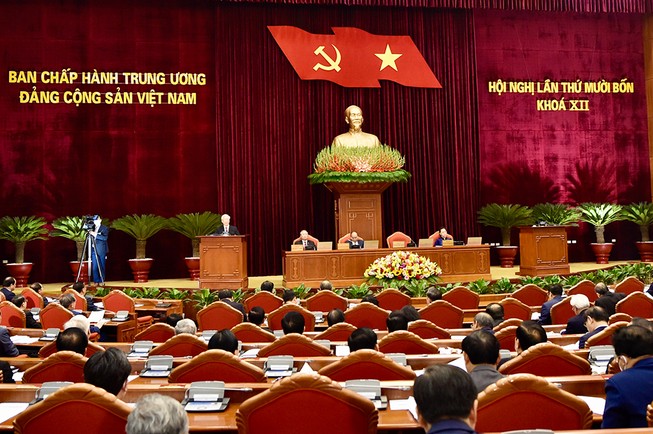 Hội nghị Trung ương 14, khóa XII. Ảnh: VGP