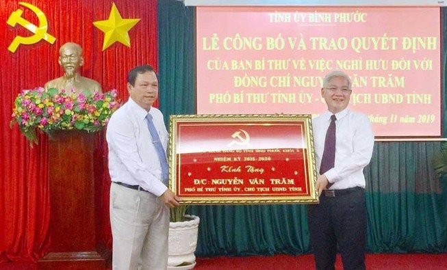 Chủ tịch UBND tỉnh Bình Phước nghỉ hưu