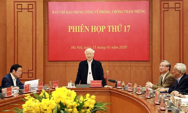 Tổng bí thư: 'Tham nhũng được kiềm chế, từng bước ngăn chặn'