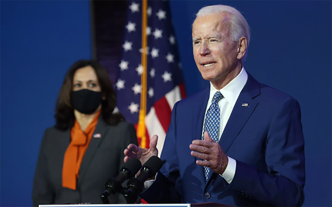 Ông Joseph Robinette Biden Jr. được bầu làm Tổng thống Hợp chúng quốc Hoa Kỳ. Ảnh: TTXVN