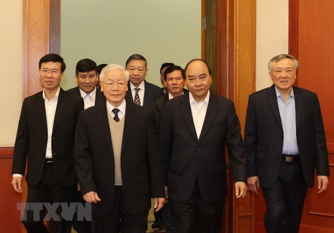 Bộ Chính trị gặp mặt các nguyên ủy viên không tái cử khóa XIII