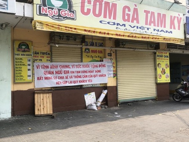 Hàng loạt quán ăn, salon tóc... đóng cửa chống dịch COVID-19