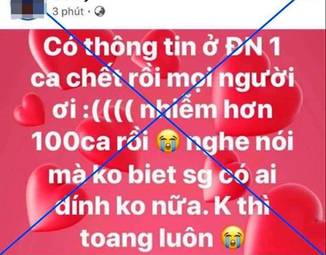 Một người ở quận 7 bị phạt vì đưa tin sai về dịch COVID-19