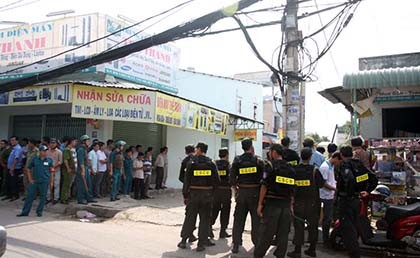 Cảnh sát nổ súng, giải cứu thành công nữ con tin trong nhà trọ