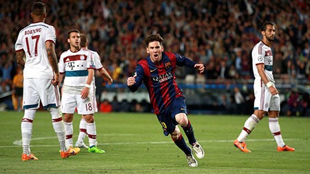 Xem bàn thắng đẹp nhất Châu Âu của Messi mùa 2014-2015