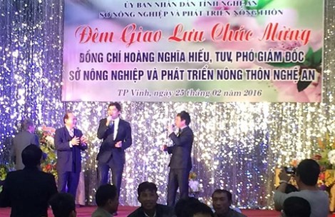 Tỉnh ủy Nghệ An yêu cầu báo cáo vụ tiệc mừng phó giám đốc sở nhậm chức
