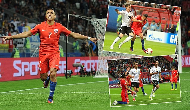 Sanchez lập kỷ lục trong ngày Chile bị Đức cầm hòa
