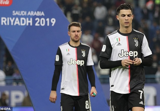 Ronaldo dỗi hờn vì Juventus bị Lazio ‘cướp’ siêu cúp nước Ý