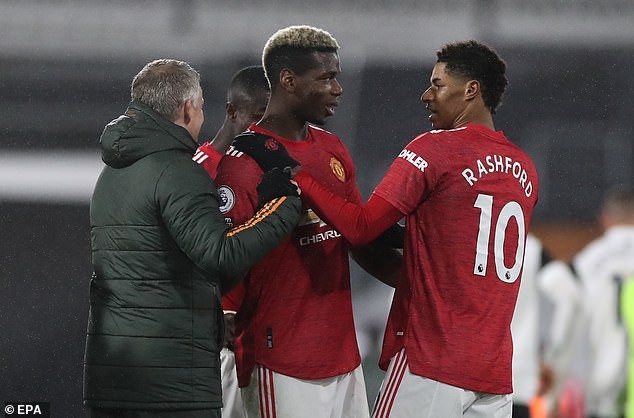 Solskjaer có một Rashford đã ghi 14 bàn mùa này. ẢNH: EPA