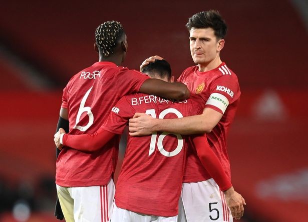 Maguire, Bruno Fernandes và Pogba đều có tầm ảnh hưởng lớn trên cỏ với MU. ẢNH: GETTY