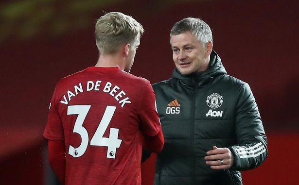 Solskjaer hứa cho De Beek thi đấu thường xuyên hơn. ẢNH: REUTERS