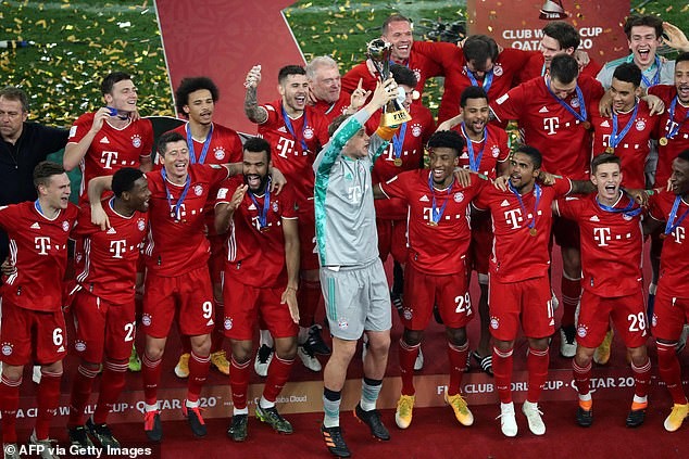 Bayern Munich vừa vô địch FIFA Club World Cup để hoàn tấn cú ăn 6 lịch sử. ẢNH: GETTY