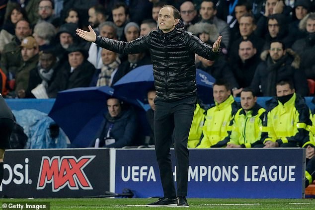 Thời điểm Tuchel còn là HLV PSG ở Champions League. ẢNH: GETTY