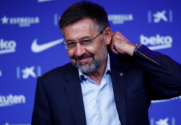 Cựu chủ tịch CLB Barcelona, Josep Maria Bartomeu đã bị cảnh sát bắt. ẢNH: EPA
