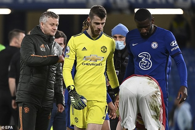 De Gea vắng mặt trong đội hình MU trong trận hòa Crystal Palace. ẢNH: EPA