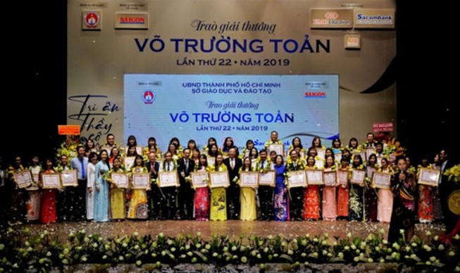 TP.HCM vinh danh 50 nhà giáo đạt giải Võ Trường Toản