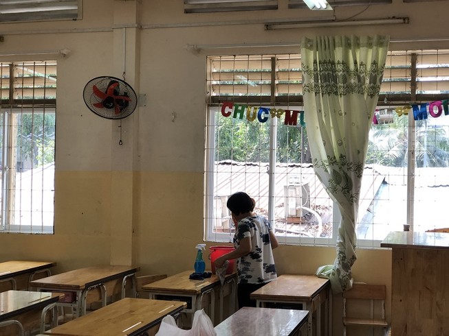 Trường Tiểu học Trần Quốc Thảo, quận 3 tổng vệ sinh trường lớp