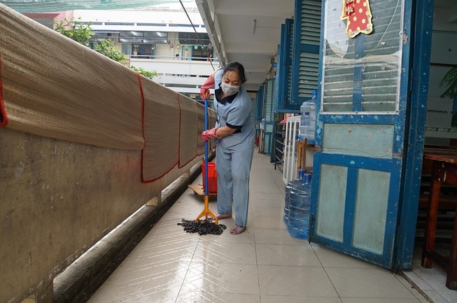 Trường Tiểu học Nguyễn Thị Minh Khai, quận Gò Vấp vệ sinh phòng học
