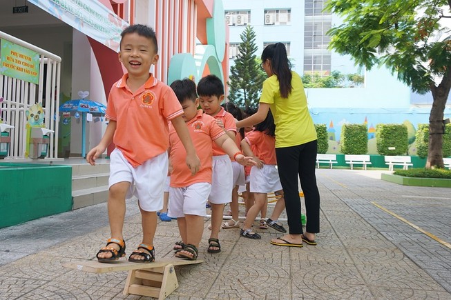 Học sinh trường mầm non Măng Non, quận 10