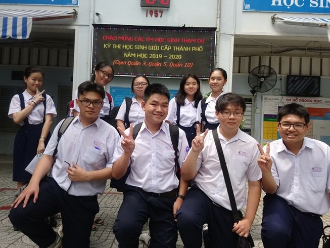 Học sinh tham dự kỳ thi học sinh giỏi năm học 2019-2020