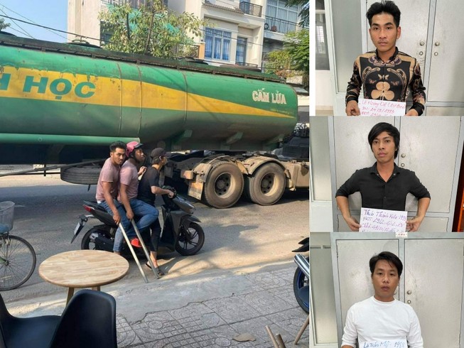 Nhóm côn đồ hung hăng đánh dân được công an triệu tập. Ảnh: CM