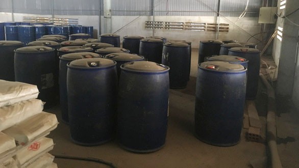 Kho hóa chất chế biến ma túy của người Trung Quốc ở Bình Định