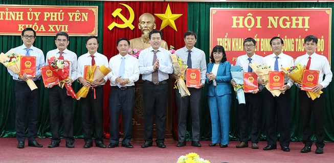 Phú Yên điều động, bổ nhiệm nhiều lãnh đạo chủ chốt
