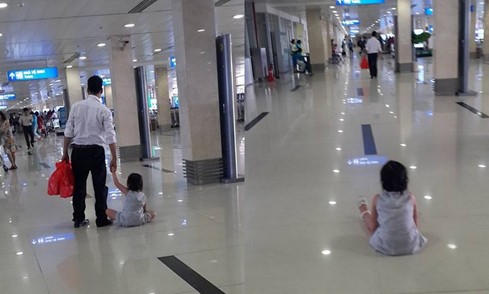 Xác minh lại thông tin bé gái bị bạo hành ở sân bay Tân Sơn Nhất
