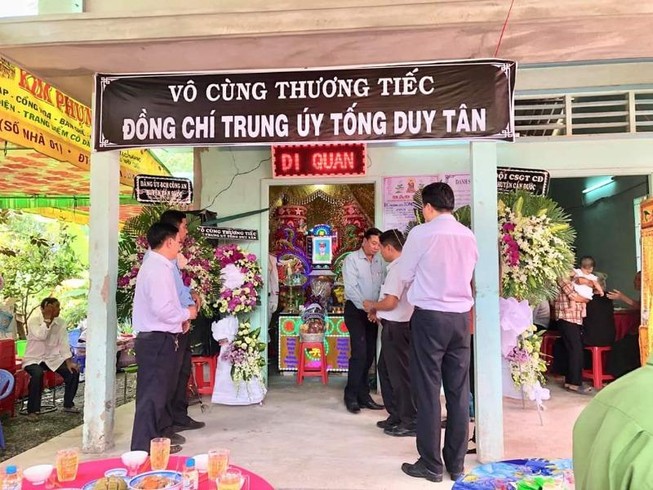 Đề nghị thăng hàm cho trung úy công an tử nạn