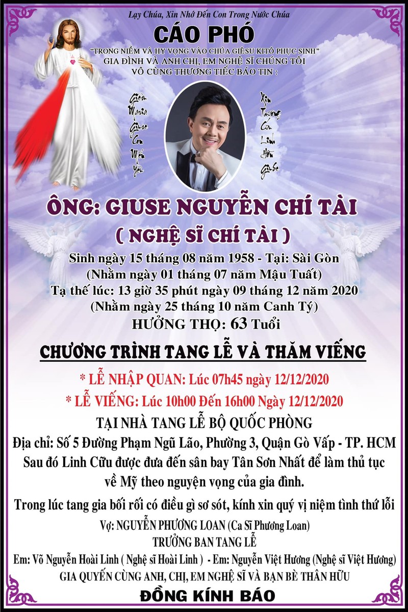 Lùi thời gian viếng lễ tang cố nghệ sĩ Chí Tài - ảnh 2